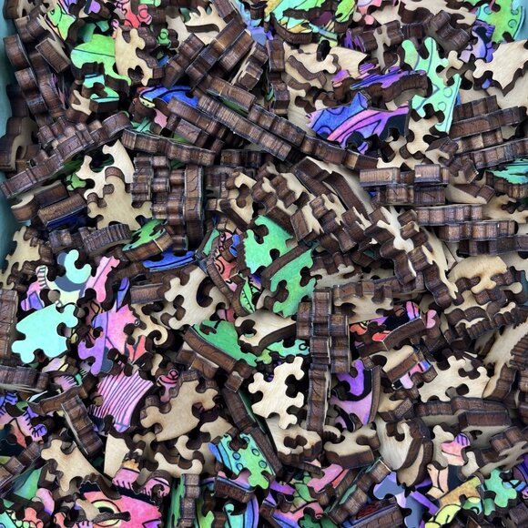 Liberty Puzzles Seahorse Classic Wooden Jigsaw By Sue Coccia 480 Pieces Complete - Picture 6 of 14